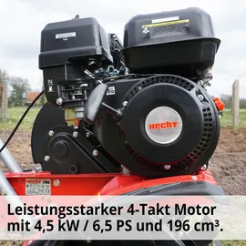 Hecht 785 Benzin-Motorhacke 6,5 PS 84 cm Arbeitsbreite