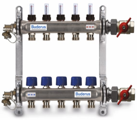 BUDERUS | Logafloor Heizkreisverteiler HVE-FD AK/15 | 15 Kreise