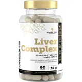 Golden Tree Liver Complex – Ein Leber Komplex mit Mariendistel, Artischocken, Löwenzahn, Kurkuma, Alpha-Liponsäure, Vitamin D, Vitamin B6 und Vitamin B12 zur Leberentgiftung. 100% natürlich und vegan