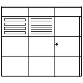SKANHOLZ CrossCube Brisbane 3 2,53 x 2,53 m schiefergrau
