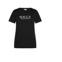 Soccx T-Shirt mit Logo-Print, Black, L