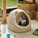Katzenhöhle Katzenbett Hundehöhle Tierbett Filz faltbar 40×34×35 cm waschbar NEU