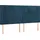vidaXL Boxspringbett mit Matratze Dunkelblau 180x200 cm Samt