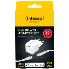 Intenso Power Adapter 30W USB-C mit Lightning-Kabel