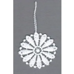 Baumbehang Blume 6er Set 1-farbig 5 cm Plauener Spitze