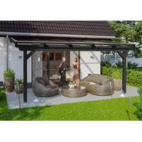 SKANHOLZ Skan Holz Terrassenüberdachung Ancona aus Leimholz o. Mittelpfosten