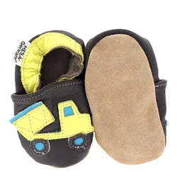 Kinderschuhe Lastwagen braun 16/17 (0 - 6 Monate) Krabbelsohle