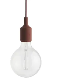 Muuto - Socket E27 LED-Pendelleuchte, tiefrot