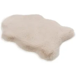 WOHNEN-Kollektion Hochflor-Teppich »Tender deluxe 6286«, fellförmig, 50 mm Höhe, Dekofell, Fellteppich, flauschig, waschbar,  Wohnen Kollektion, 47154724-0 creme 50 mm