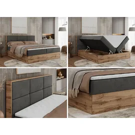 MKS Meble MKS Boxbett, Dunkelgrau Velvet - Grau