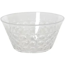 Decoris Schale 15x7cm Kunststoff - Servierschale gemustert Schüssel Dessertschale Eisschale Müslischale Salatschale Obstschale Dekoschale Transparent