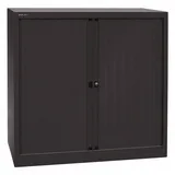 Bisley Rollladenschrank Rollladenschrank EuroTambour in Schwarz - Maße: H 103 x B 100 x T 43 cm schwarz