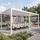 Mendler Pergola MCW-L46 Weiß 11 cm Alu-Gestell 3 x 6 m