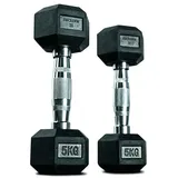 Matchu Sports – Hanteln Hexagon Set 5 kg Dumbbell Kurzhantelset 2 St