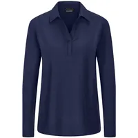 GOLDNER Viskosebluse Zeitlose Blau 24