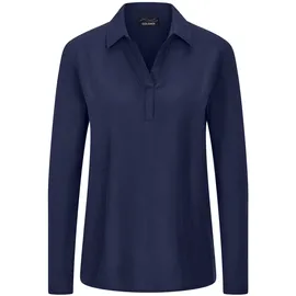 GOLDNER Viskosebluse Zeitlose Blau 24