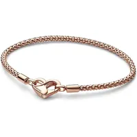 Pandora Moments Studded Chain Armband Roségoldfarben 582731C00 Größe 20 cm