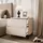 lookway Nachttisch LINA 55 x 52 x 37 cm Beige/Schwarz