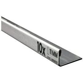 tktrading24 10x L-Profil Edelstahlschiene Fliesenprofil Fliesenschiene Edelstahl V2A L250cm 11mm gebürstet