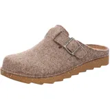 Rohde Herren Hausschuh Softfilz Pantoffel Foggia-H 7102, Größe:46 EU, Farbe:Braun - 46 EU