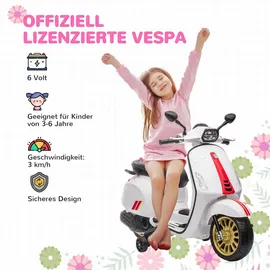 aiyaplay Kinder Elektro-Motorrad, 6V Kindermotorrad mit MP3, USB, FM-Radio, LED-Scheinwerfer, Kinderfahrzeug mit Trainingsrädern, 3 km/h, für 3-6