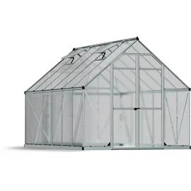 CANOPIA Gewächshaus Essence Alu silber 367 x 244 cm