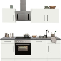 wiho Küchen Küchenzeile »Cali«, mit E-Geräten, Breite 220 cm mit Hanseatic E-Geräten,