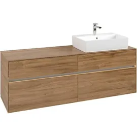 Villeroy & Boch Waschbeckenunterschrank 160 x 54,8 x 50 cm Kansas Oak