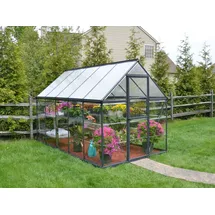 CANOPIA Hybrid Alu grün Polycarbonat 0,7 mm/Dach 4 mm 5,7 m2