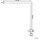 Beliani LED Schreibtischlampe klemmbar VOLANS mit Dimmer Metall Silber
