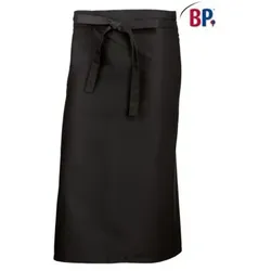 Bistroschürze lang (Weite 100cm) 1912 400 schwarz, Größe 100/90 - schwarz - 1