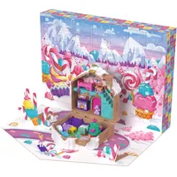POLLY POCKET Polly Pocket-Puppe, DIY-Lebkuchenhaus mit 24 Überraschungen, Puppenhausmöbeln