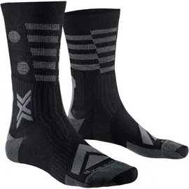 X-Socks Gravel Perform Merino Crew Socken Schwarz/Charcoal 39-41