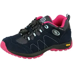 Wanderschuh BRÜTTING "Outdoorschuh Bergen Low", Gr. 30, blau, Veloursleder, Schuhe