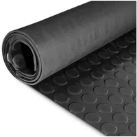 ANRO Gummimatte Schutzmatte Noppenmatte Bodenmatte mit Noppen Gummiläufer 120cm Breit 3mm stark Schwarz 130 cm Länge