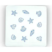 Spirella Duschmatte Badematte Duscheinlage antibakteriell rutschfest mit Saugnäpfen - Alaska Concha Muscheln - ca. 55 x 55 cm - Made in Germany