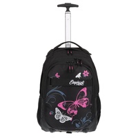 Elephant Gin ELEPHANT Trolley Hero Signature Schultrolly Schulrucksack mit Rollen Schultrolley Motiv 12680 (Butterfly PINK)