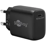 goobay USB-C PD Schnellladegerät 20 W, schwarz