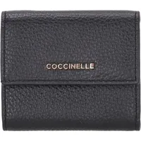 Coccinelle Metallic Soft Portemonnaie Damen schwarz