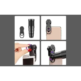 Apexel 10-in-1 Clip Objektiv Set schwarz