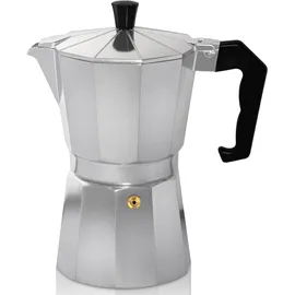 Krüger Espressokocher 12 Tassen Silber