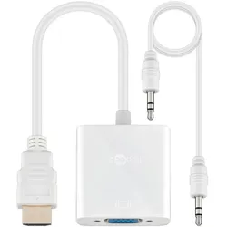 goobay VGA-Adapter HDMI/VGA weiß