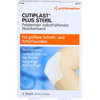 EurimPharm Arzneimittel GmbH Cutiplast Plus steril 7x5 cm Verband