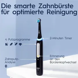 Oral-B iO Series 4 Matt Black + Reiseetui + Aufsteckbürsten 3 St.