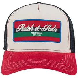 Scotch & Soda Canyon Trucker-Kappe rot Einheitsgröße
