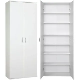 Procontour Mehrzweckschrank Schrank Clara TOPSELLER! (OTTOs Choice) Höhe 167cm mit variabel verstellbaren Einlegeböden weiß