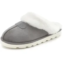 VIVANCE Plüsch Clogs grau 39