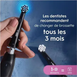 Oral-B iO Sanfte Reinigung Aufsteckbürste schwarz 4 St. 