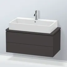 Duravit Waschtischunterschrank Compact L-Cube 92x47,7cm, graph matt, f Kons, 2 Schub.