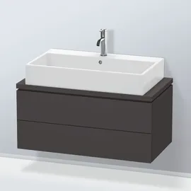 Duravit Waschtischunterschrank Compact L-Cube 92x47,7cm, graph matt, f Kons, 2 Schub.